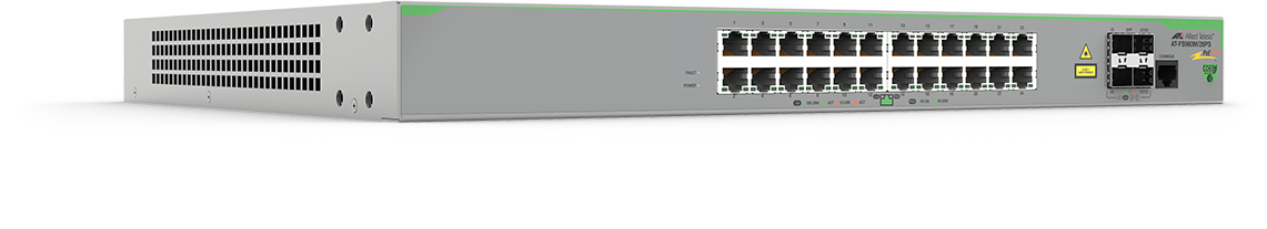 24 X 10/100t Poe+ Ports And 4 X 100/1000x Sfp (2 For Stacking) Fixed Ac Power Supply Eu Power Cord