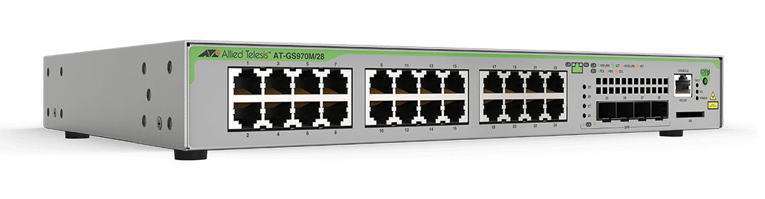 24 x 10/100/1000T POE+ ports and 4 x SFP (100/1000X  SFP) - 370W POE capacity