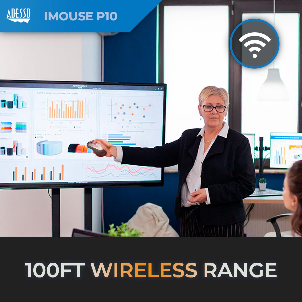 USB 2.4g Wireless Presentermouse 800 Dpi Optical