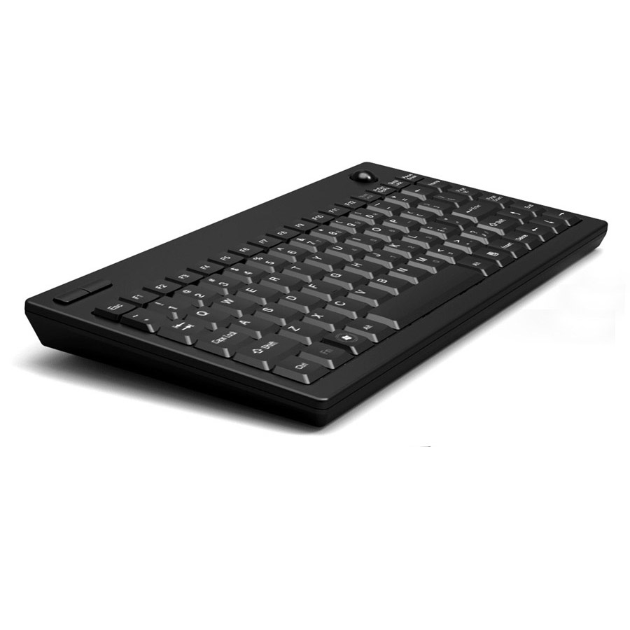 2.4GHz Rf Mini Wireless Optica Ltrackball Black 12 Channels Qwerty Us