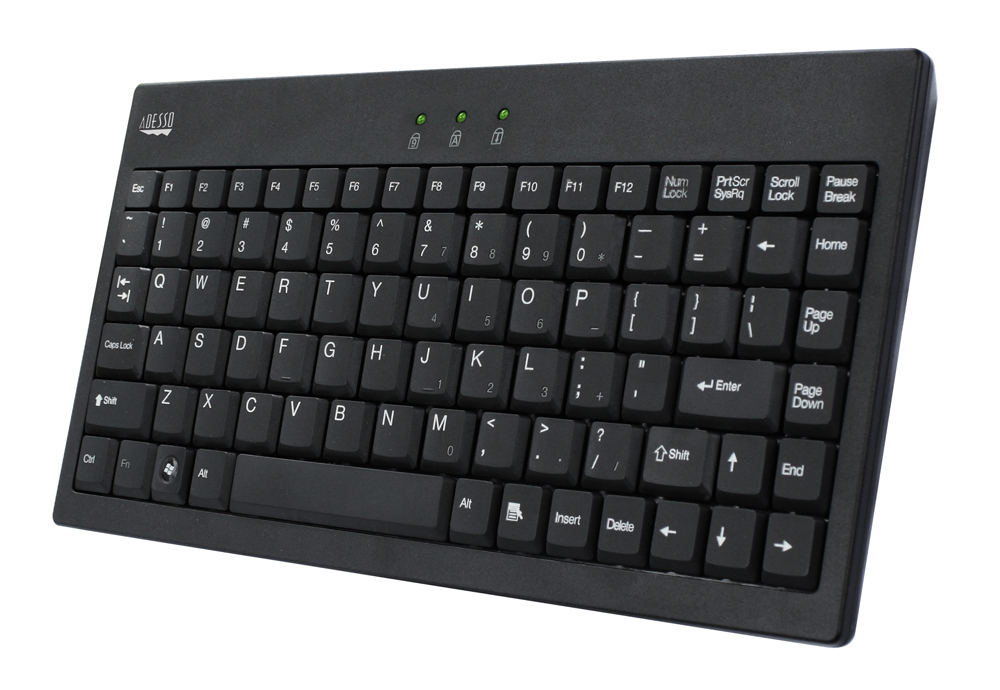 87key USB Mini Combo Keyboard Black Qwerty US