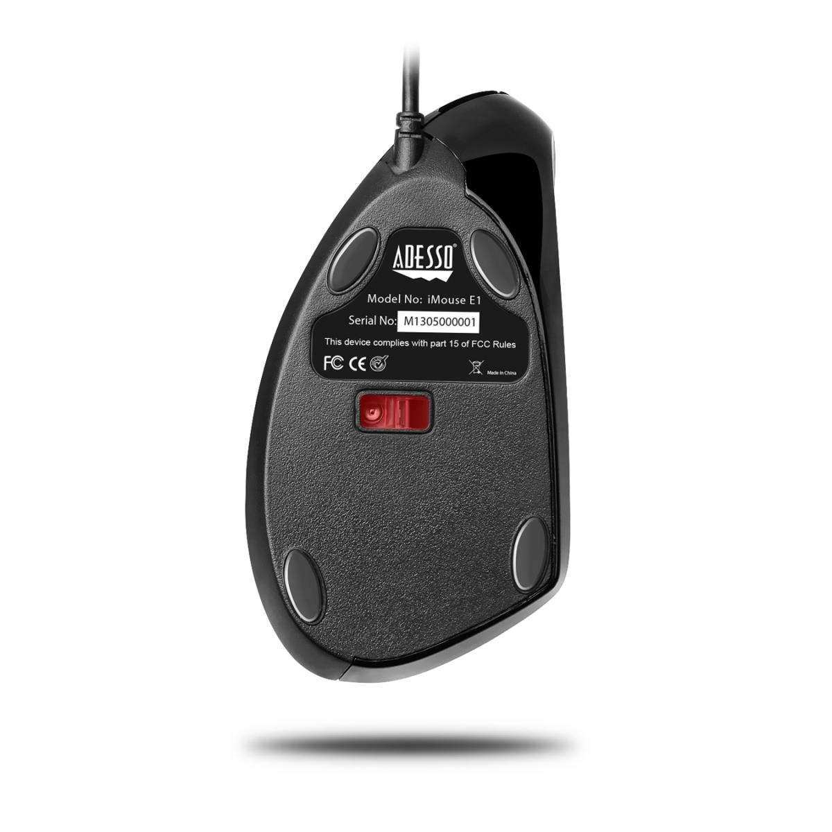 Vertical Illuminated Ergonomic USB Mouse