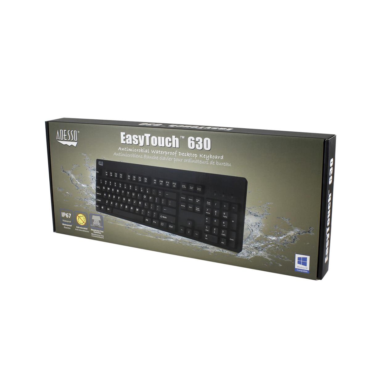 Ip67 Rated Waterproof Antimicrobial Multimedia USB Keyboard Qwerty Us