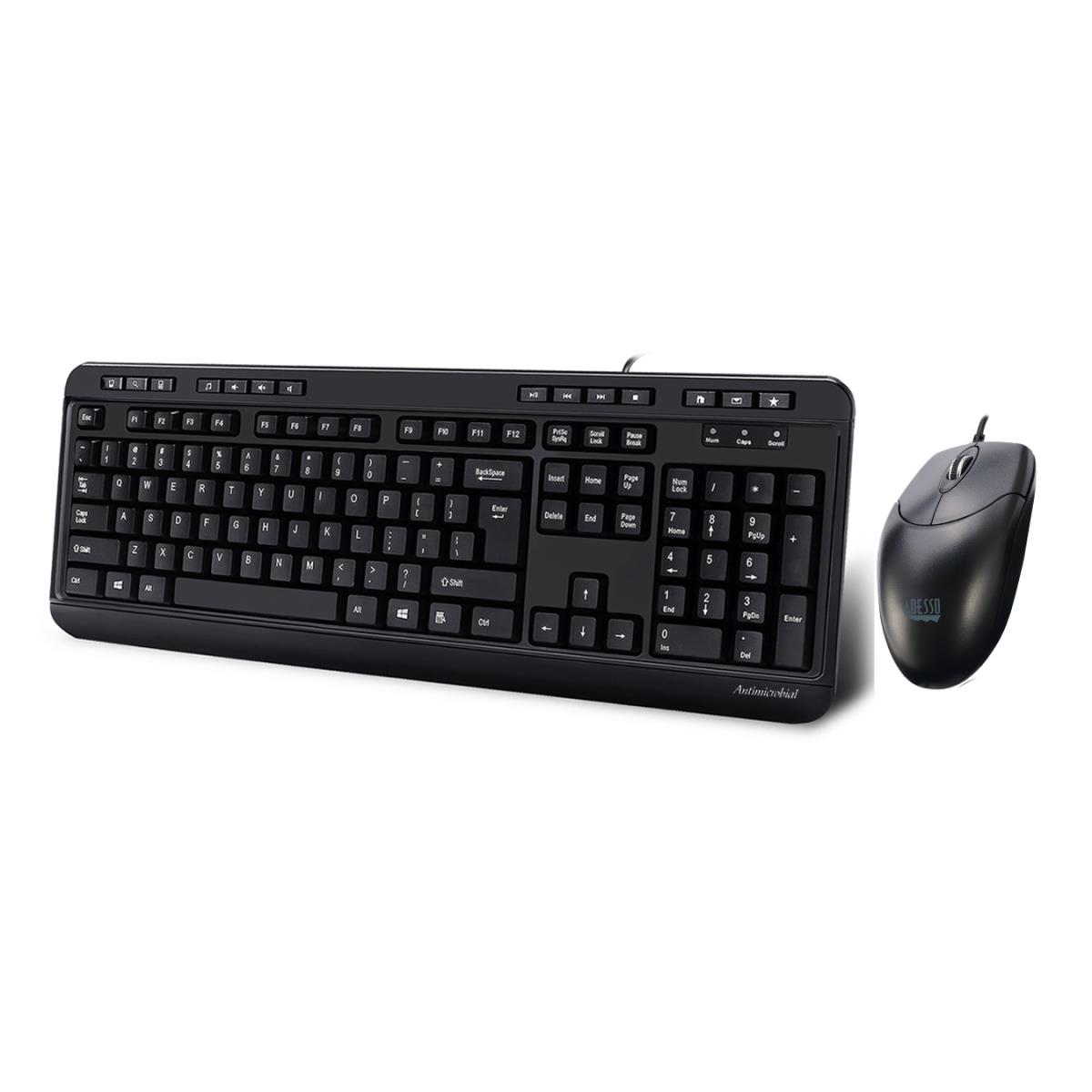 Adesso Akb-132cb Keyboard USB Qwerty Us English Black
