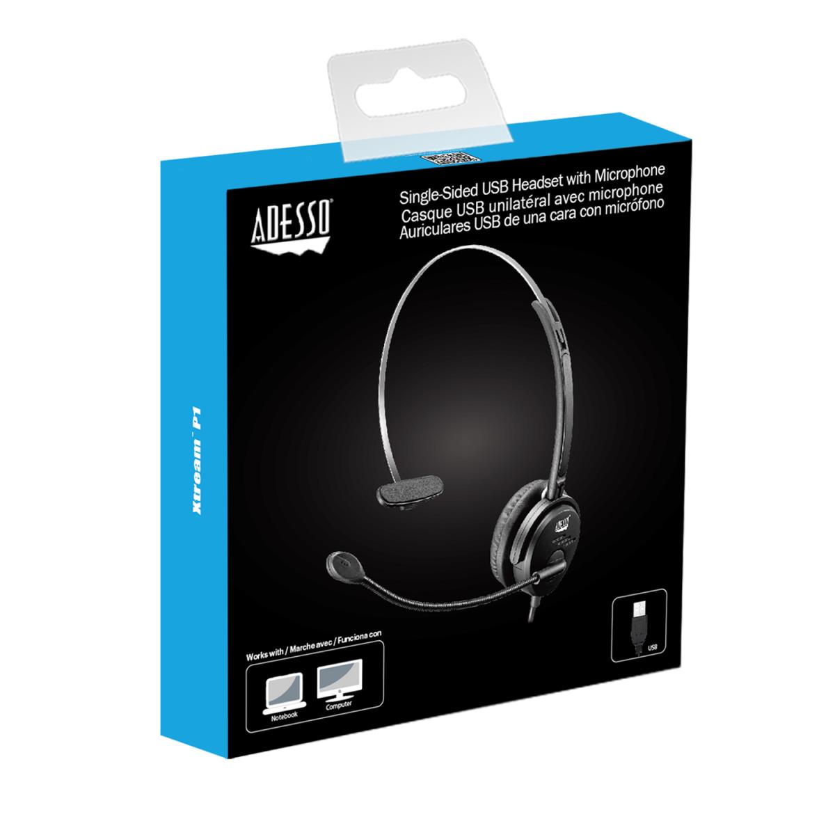 Single-sided USB Wired Headset With Built-in Microphone