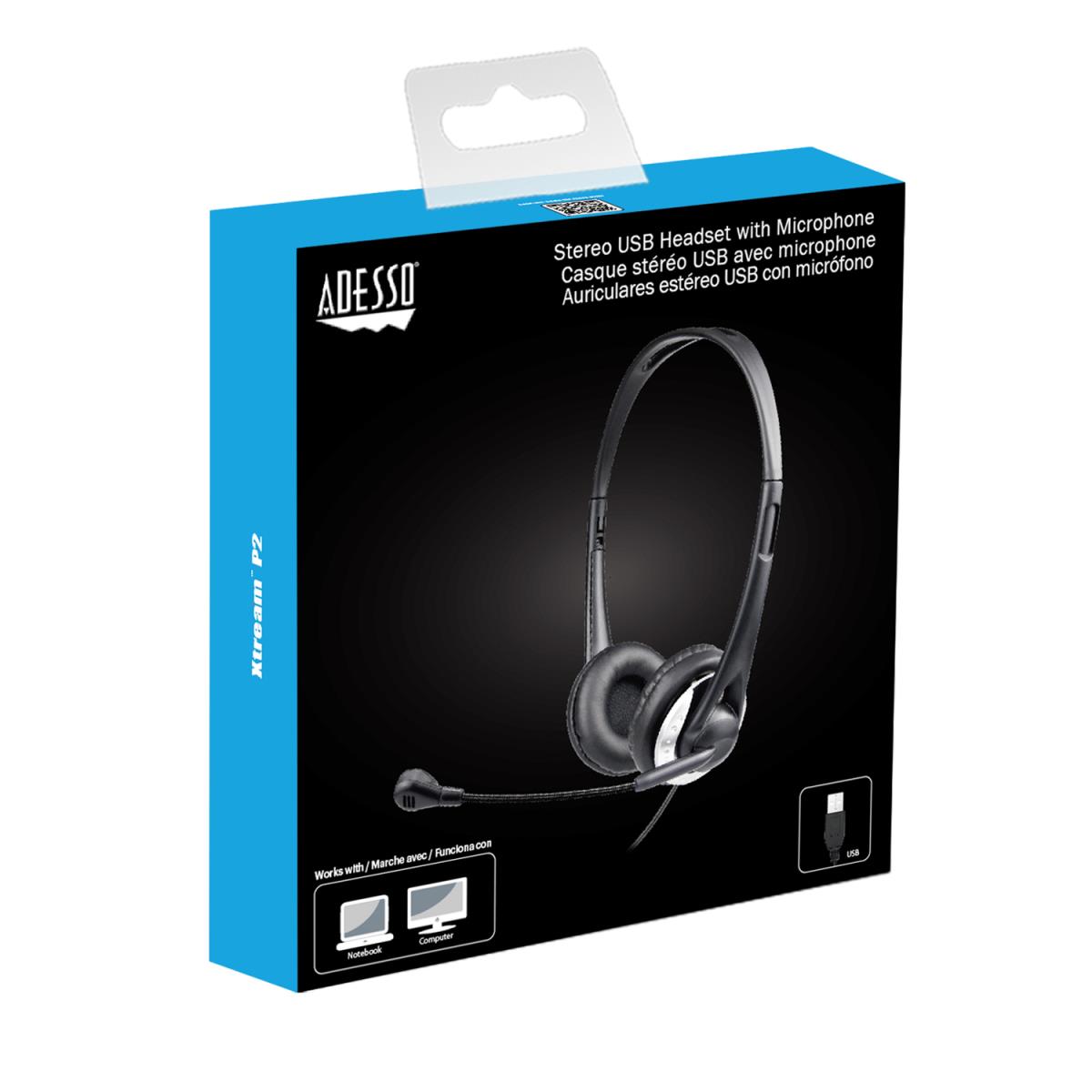 Stereo USB Multimedia Headphone/headsetwith Microphone
