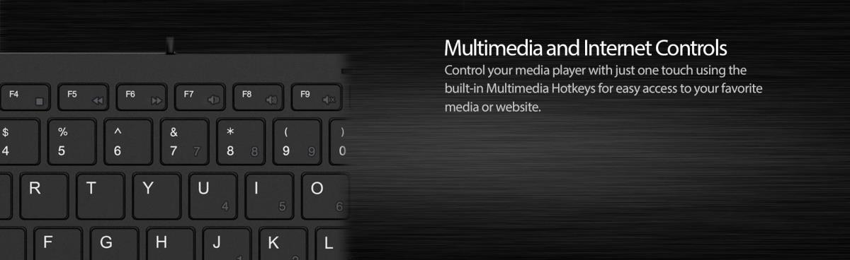 Slimtouch 510 Hb Mini Keyboard With USB Hubs Features