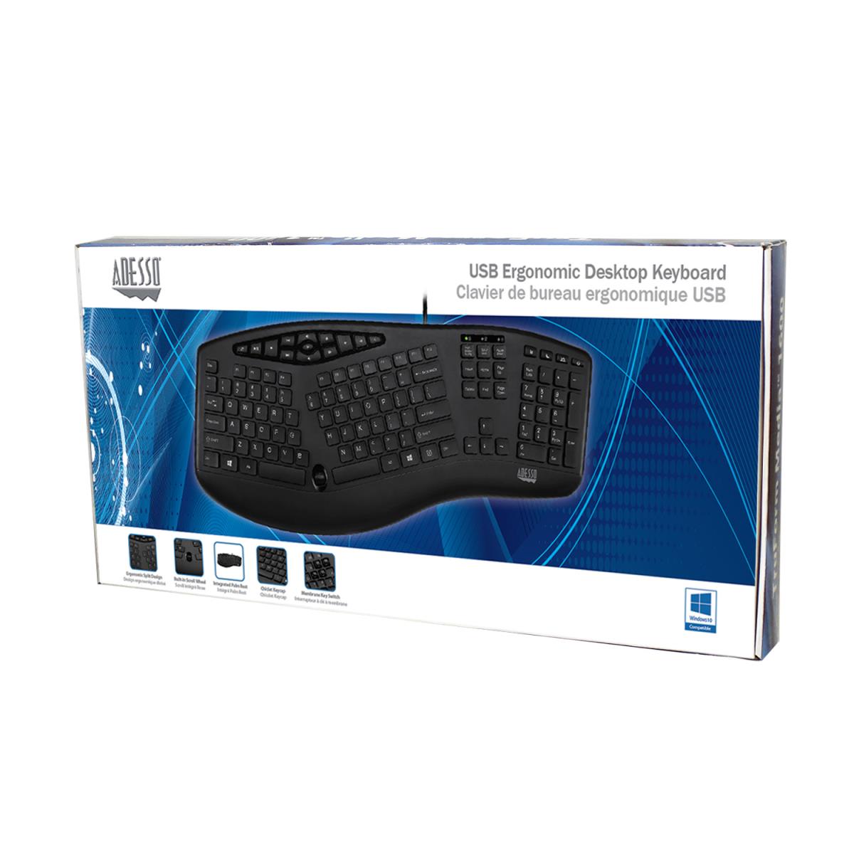 Akb-160ub Ergonomic Desktop Keyboard