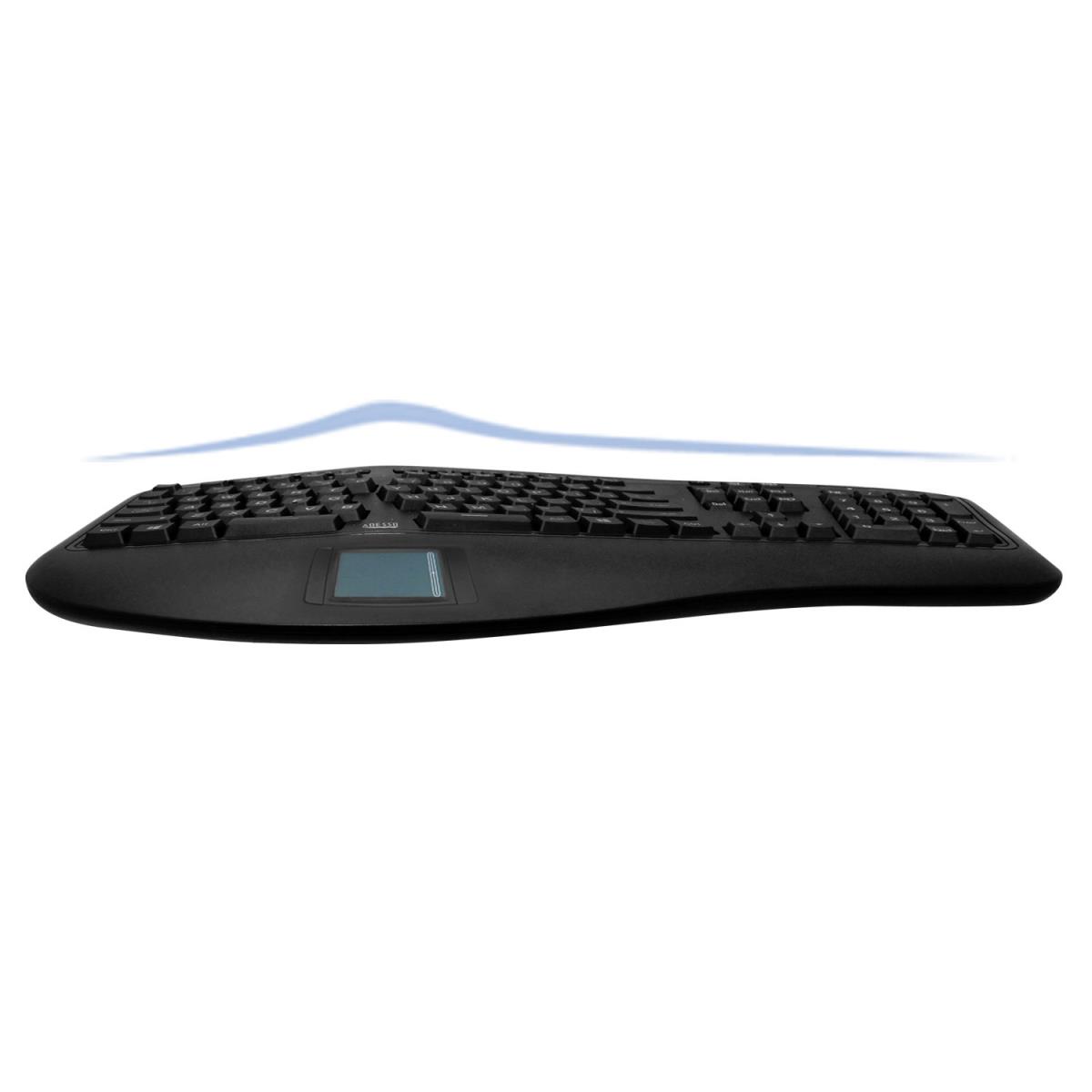Akb-450ub Ergonomic Split Desktop Touchpad Keyboard