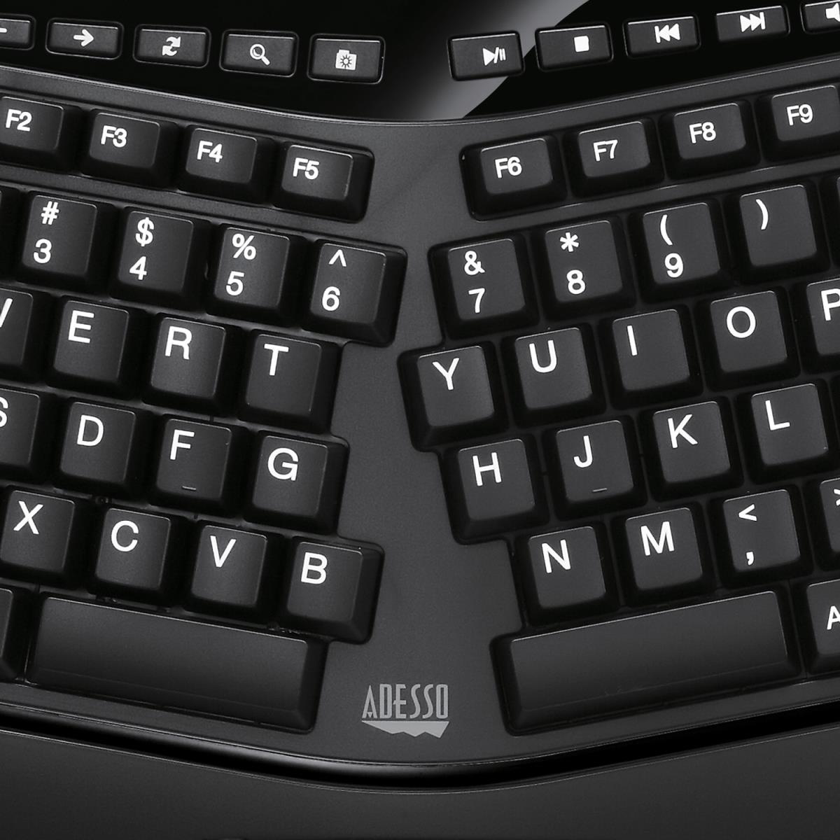 Akb-450ub Ergonomic Split Desktop Touchpad Keyboard