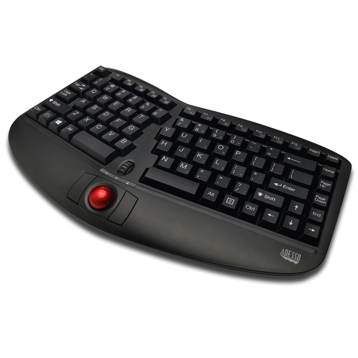 Wkb-3150ub Wireless Ergonomic Trackballkeyboard