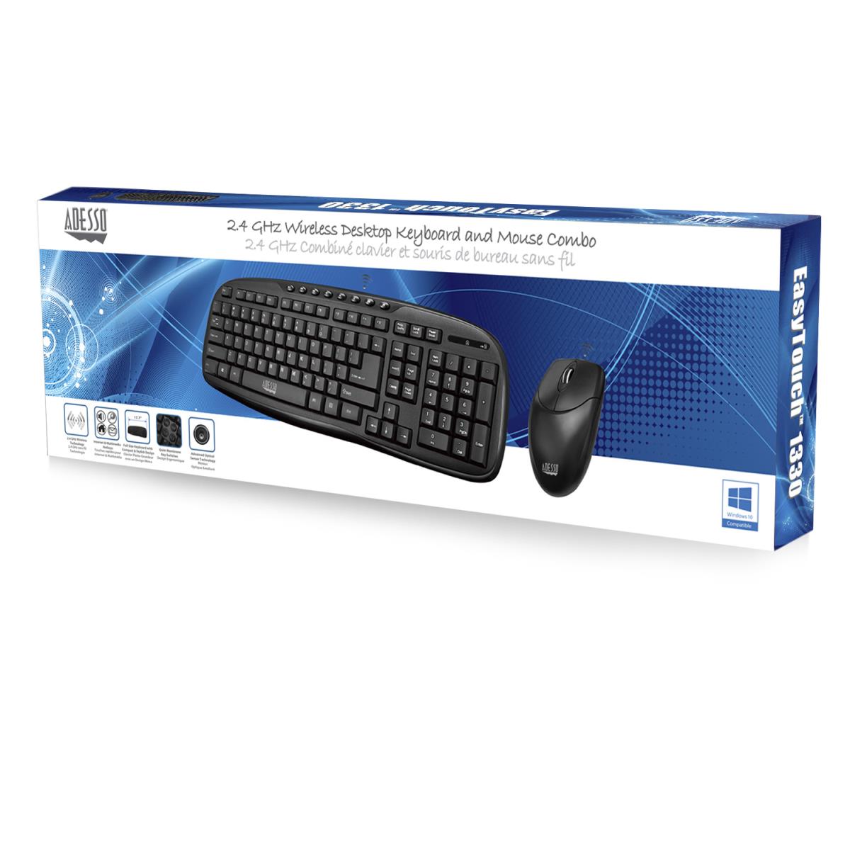 Wkb-1330cb Wireless Desktop Keyboard & Mouse Combo
