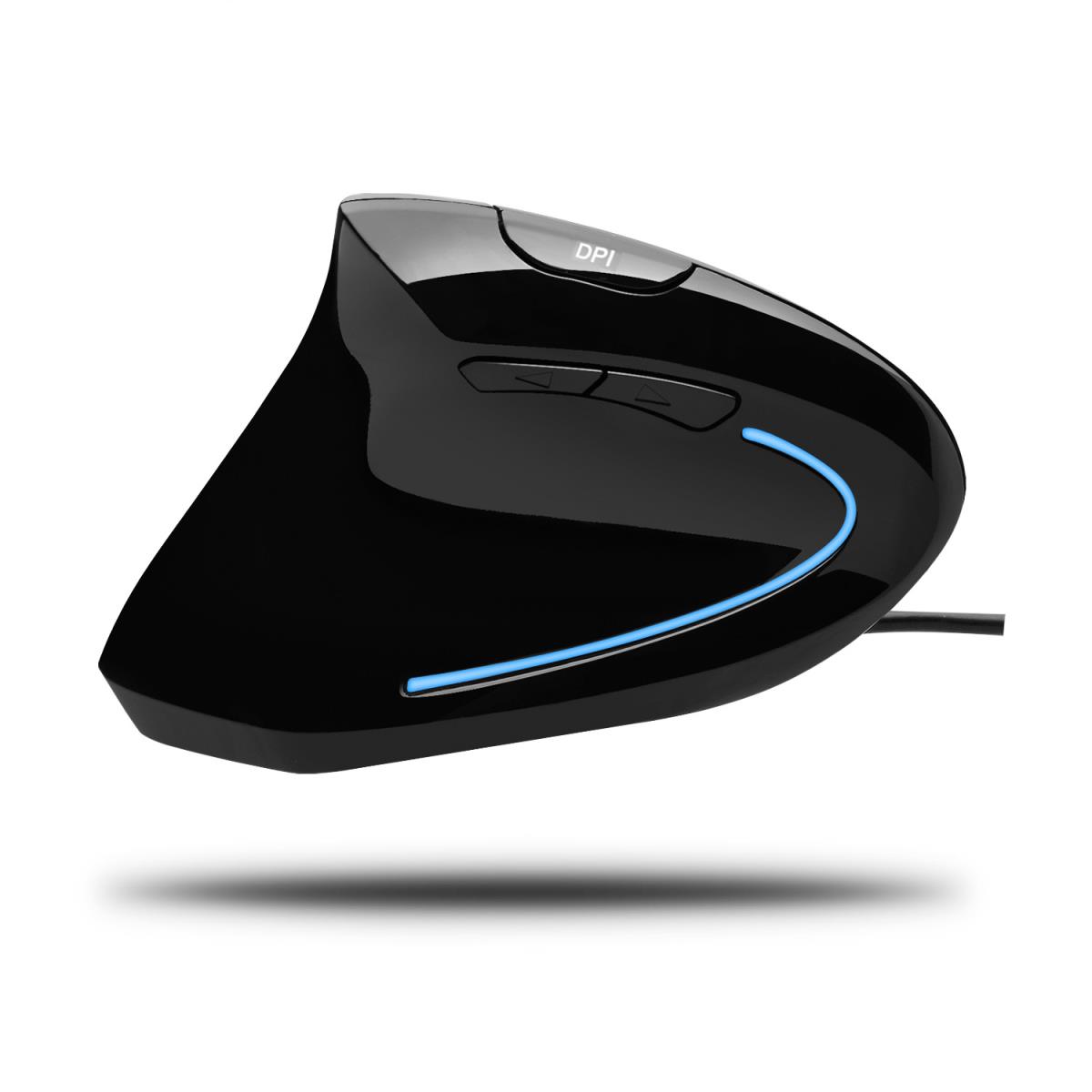 Imouse E9 Wired Left-handed Vertical Ergonomic Optical Mouse