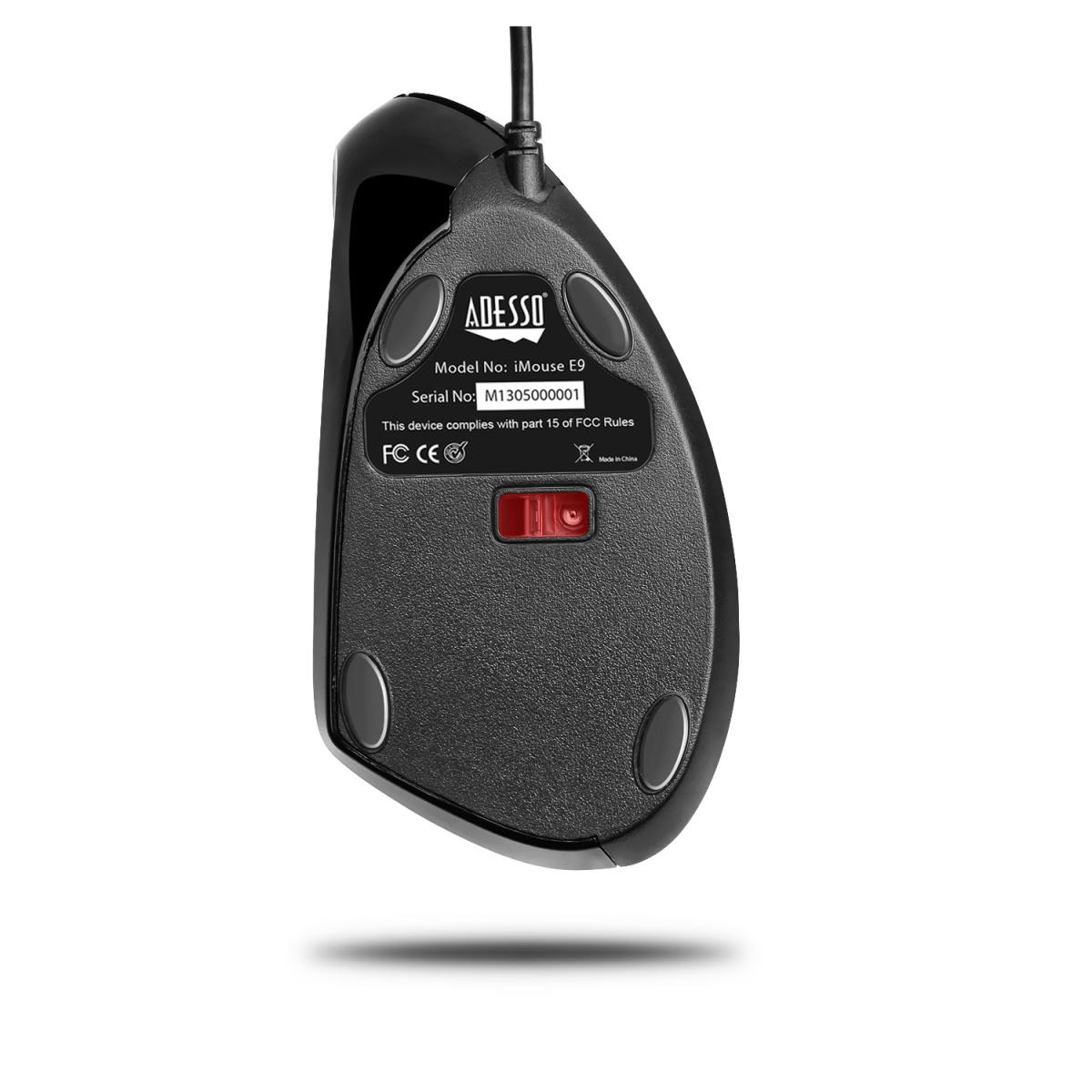 Imouse E9 Wired Left-handed Vertical Ergonomic Optical Mouse