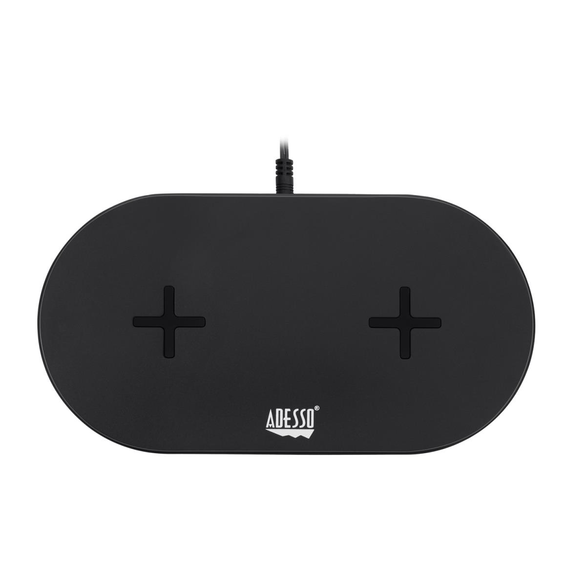 15w Max Dual Wireless 2 Coils Qi-certified Fast Charging Pad