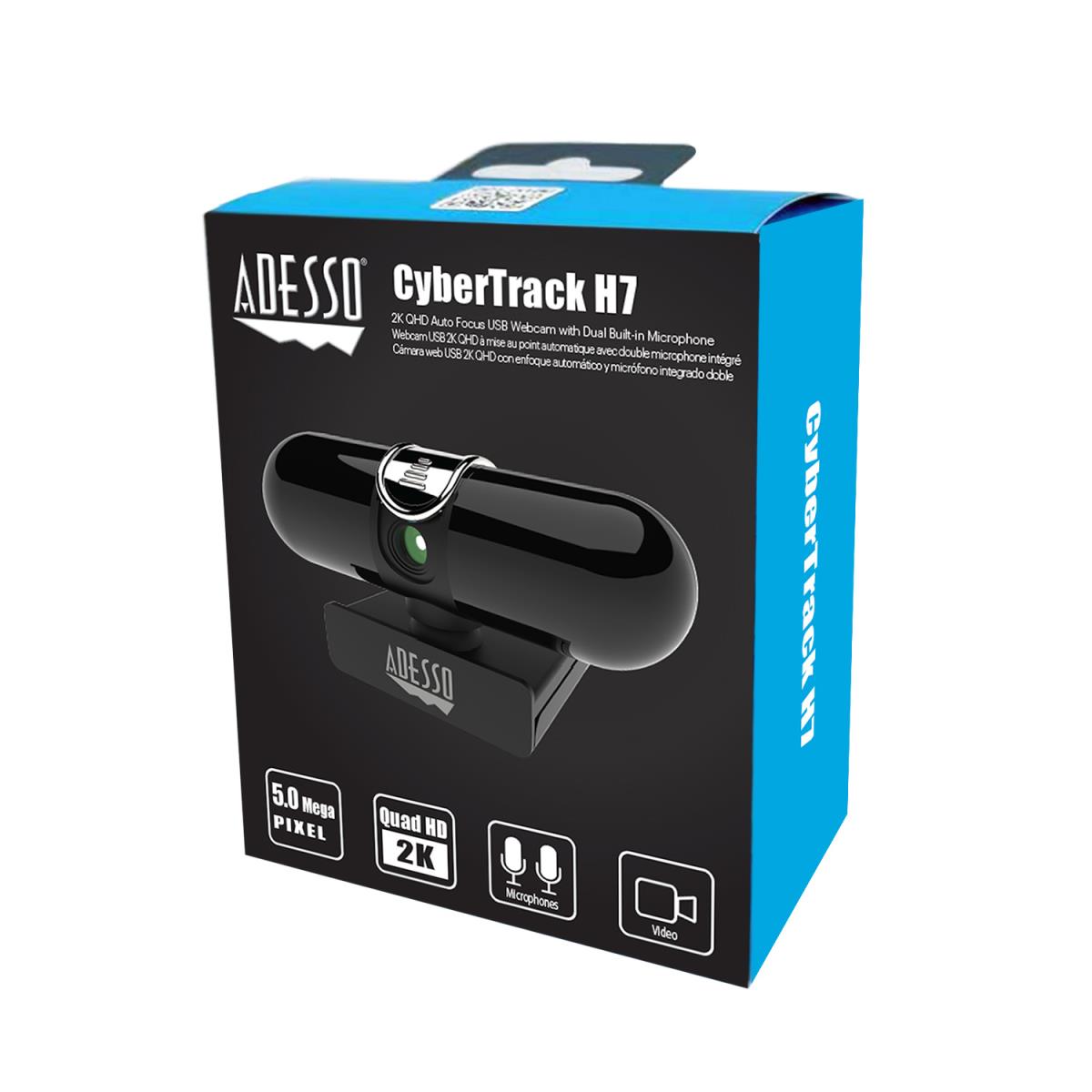 2k Quad Hd Webcam With Autofocus  Built-in Dual Microphones