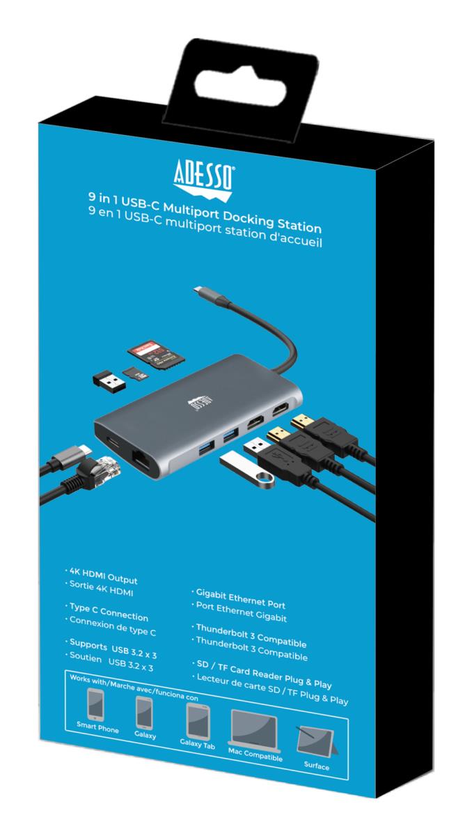 Docking Station 9-in-1 USB-c Multi-port