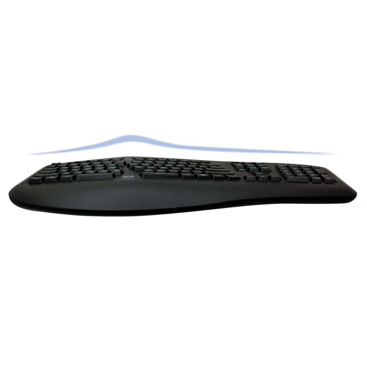 Ergonomic Gaming Illuminated Keyboard French Azerty Layout