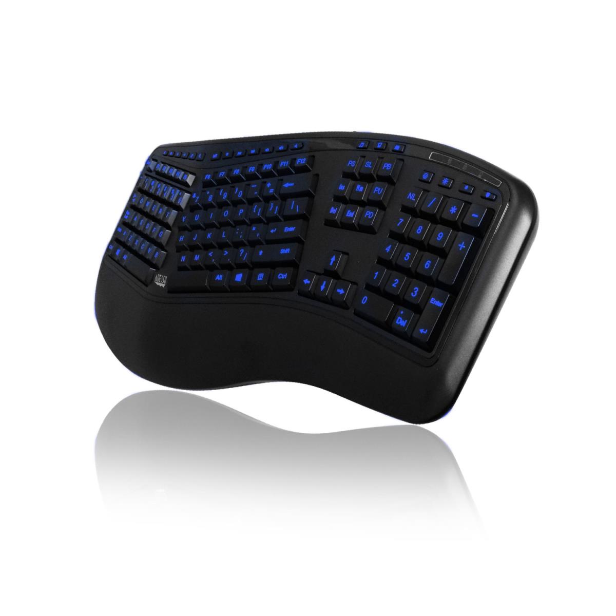 Ergonomic Gaming Illuminated Keyboard French Azerty Layout