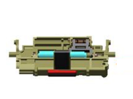 Kit Rear Pressure Roller Assembly With Mag For Zxp1