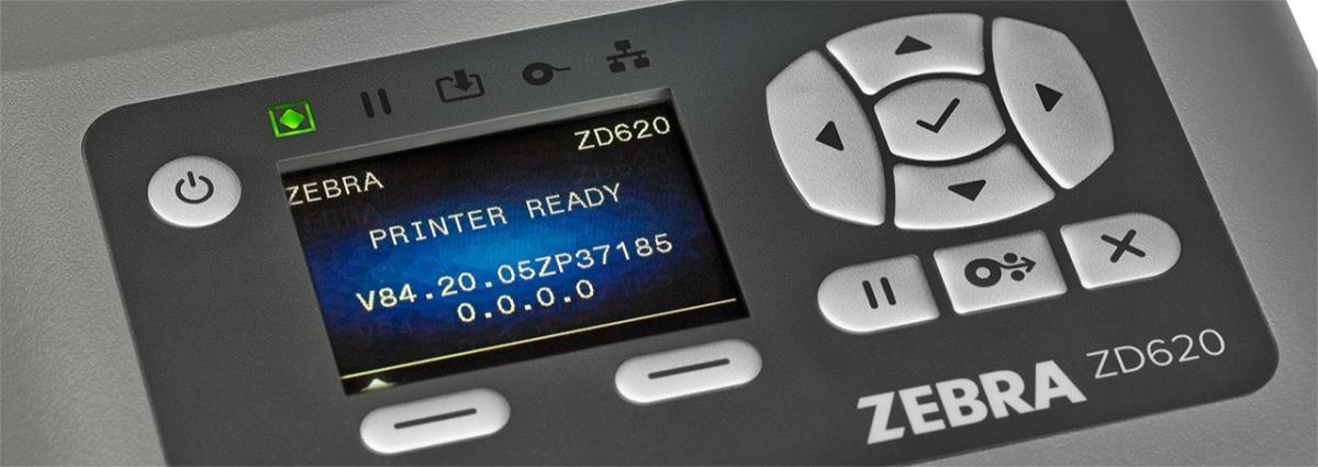 Zd620 - Thermal Transfer - 108mm - 300dpi - USB And Serial And Ethernet With  Cutter Full Width