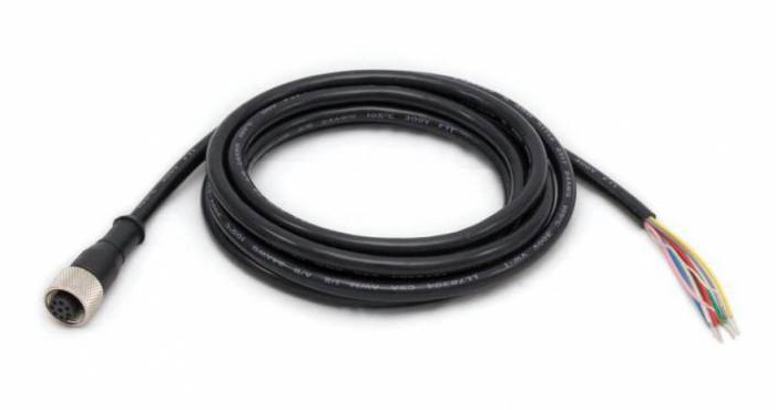 Power Cable - 12pin M12 - Flying Leads Standard Flex  - 5m