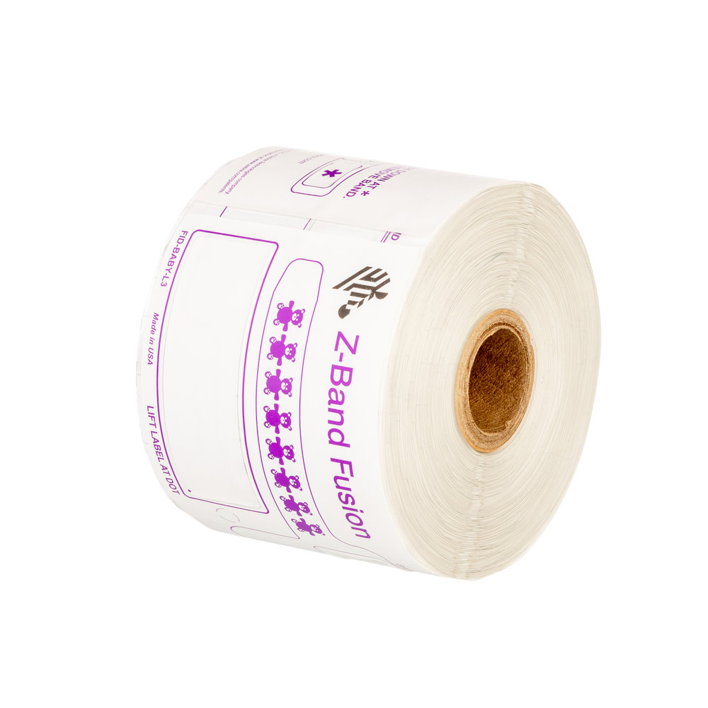 Z-band Fusion Label Paper 76 X 279.4mm Direct Thermal Wristband Adhessive