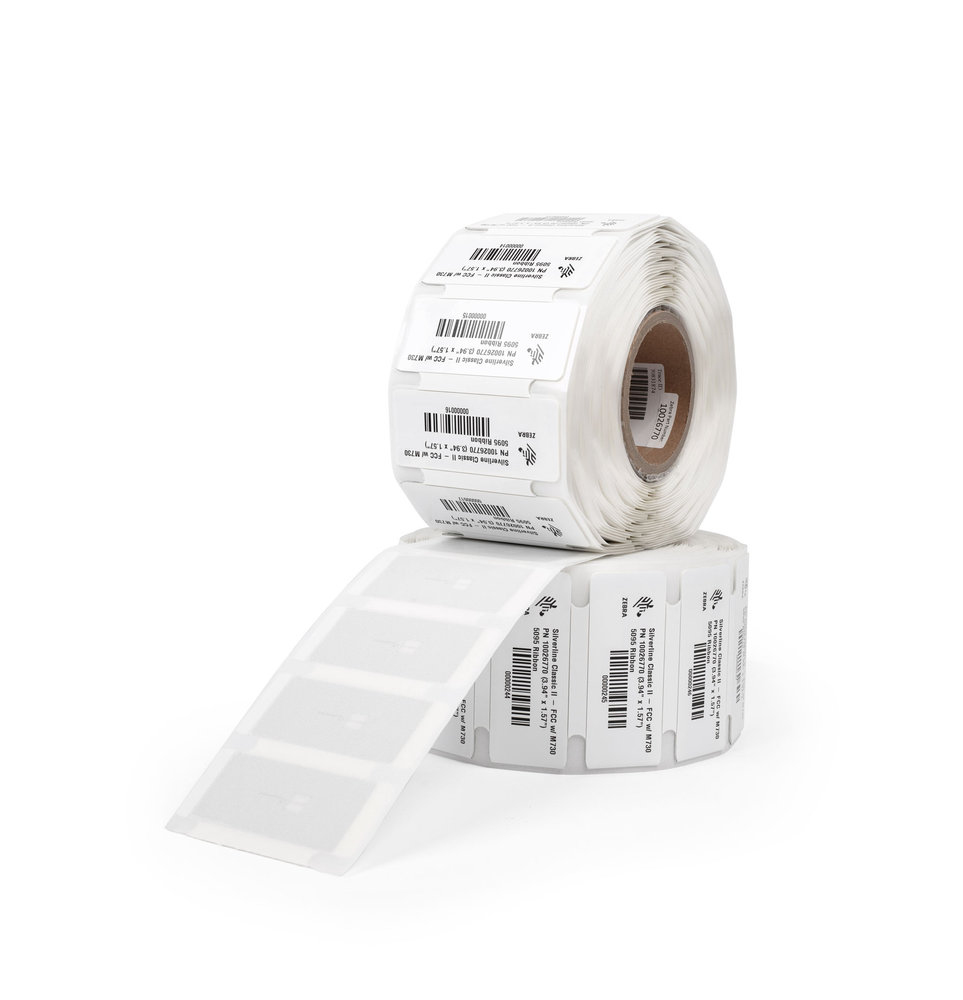 Label Synthetic 100 X 40mm Coated Thermal Transfer Rfid Polyester With Foam Coated High Performance A