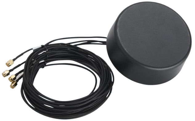 Antenna Cable - Fxr90 4g/5g/gps - 4x Sma Male Connectors - 1m - Black