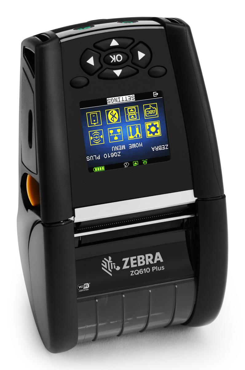 Zq610 Plus - Mobile Printer - Direct Thermal - 48mm - USB / Bluetooth / Wi-Fi With Shoulder Strap, Belt Clip