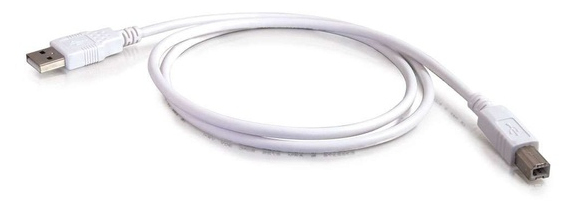 USB 2.0 A/B Cable - White - 2m
