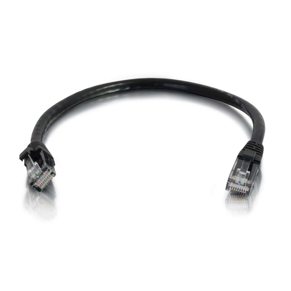 Patch cable - Cat 5e - Utp - Snagless - 50cm - Black