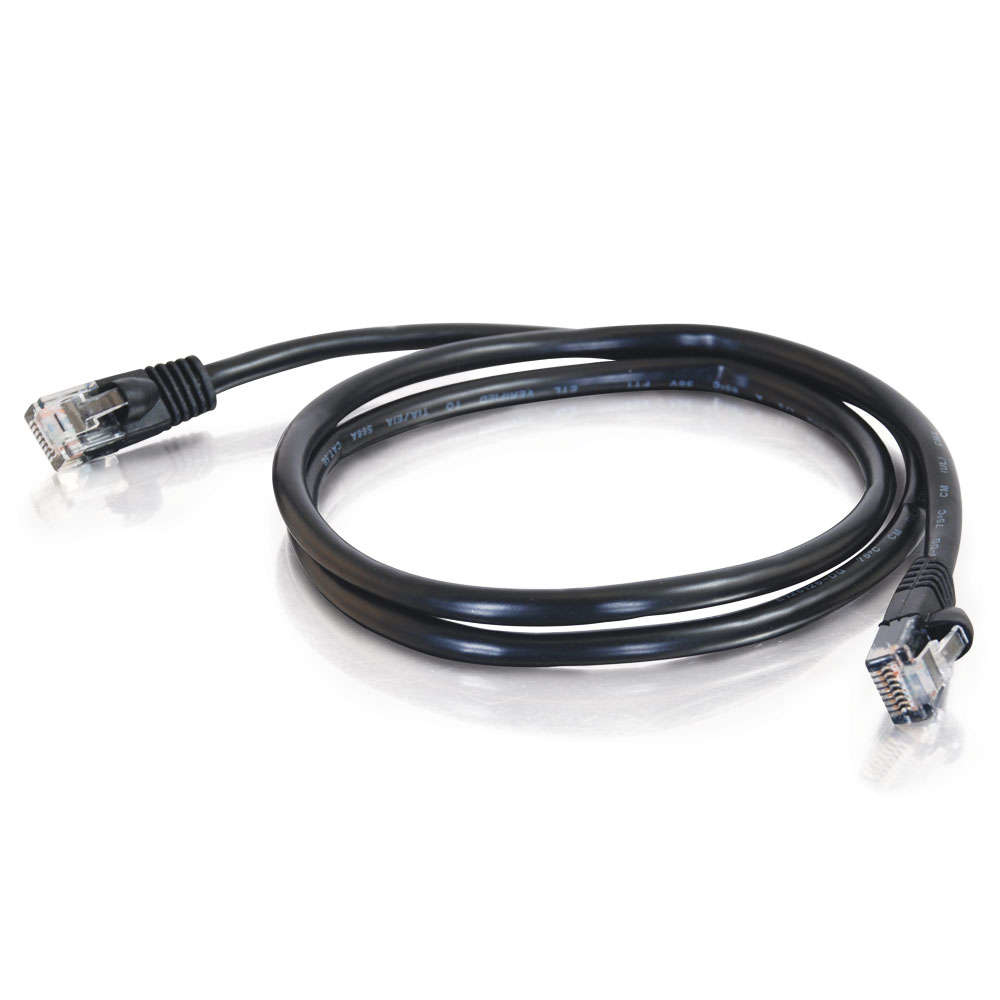 Patch cable - Cat 5e - Utp - Snagless - 2m - Black