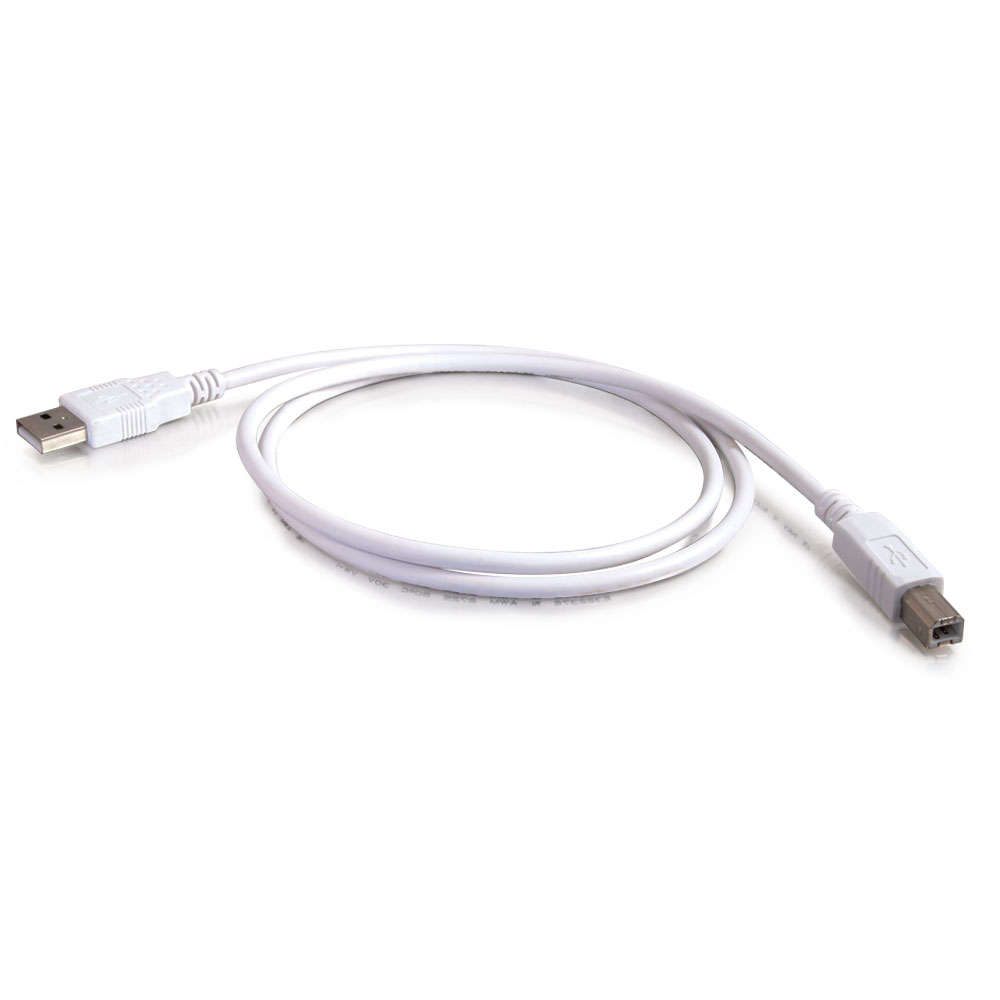 USB 2.0 A/b Cable White 2m