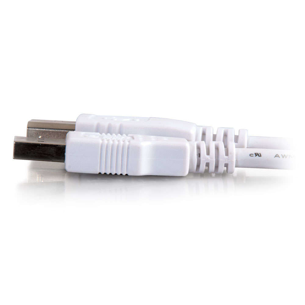 USB 2.0 A/b Cable White 2m