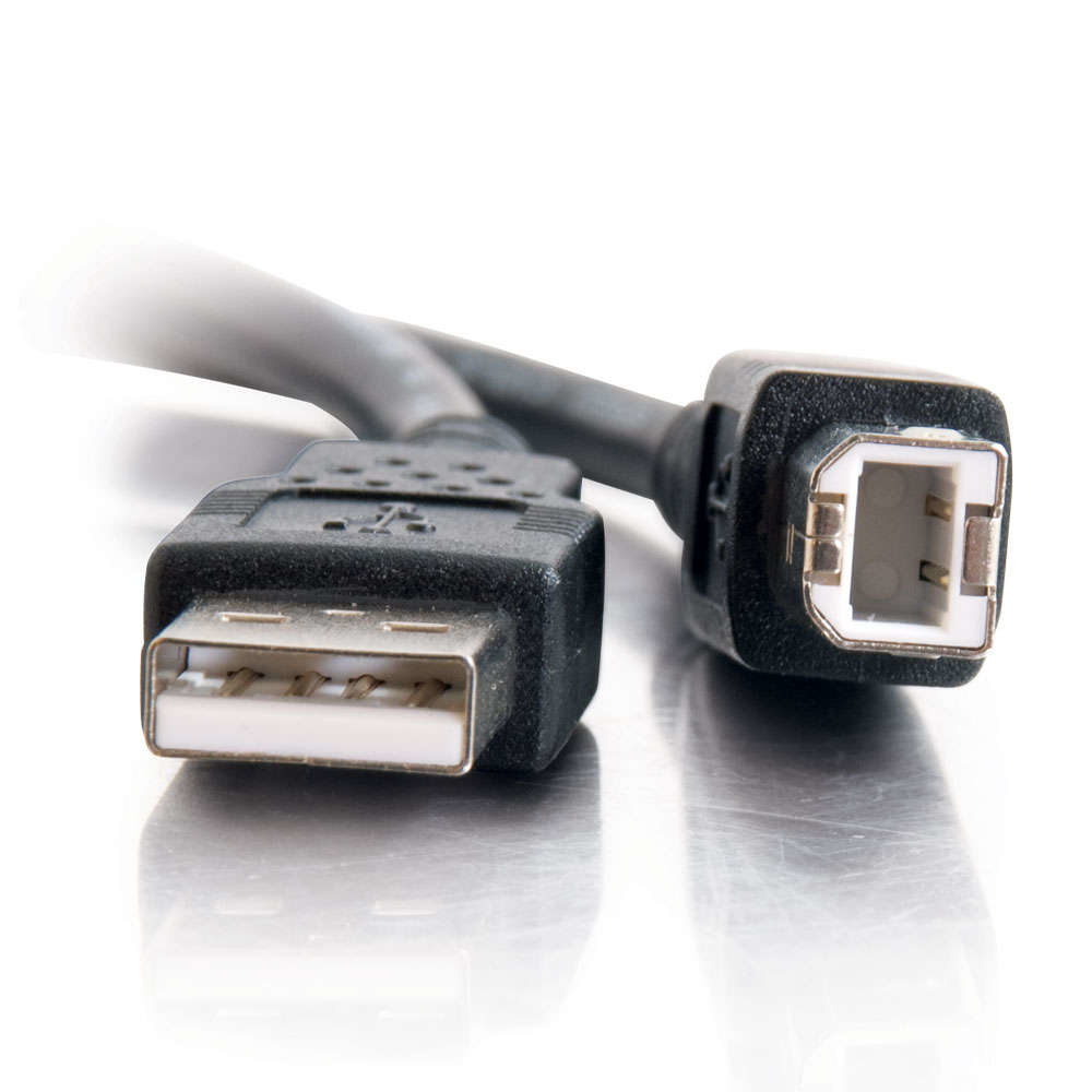 USB 2.0 A/b Cable Black 3m