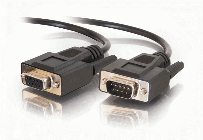 Db9 M/f Extension Cable 3m Black