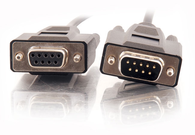 Db9 M/f Extension Cable 3m Black