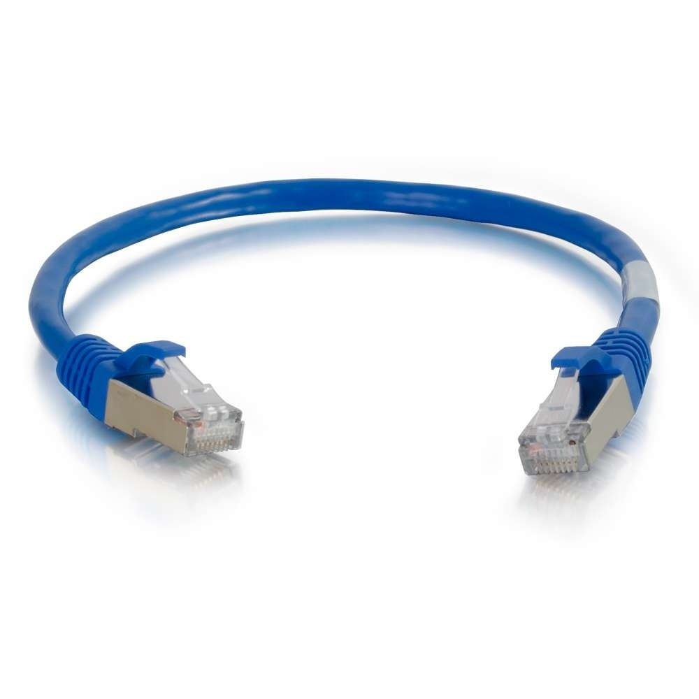 Patch cable - CAT6a - Stp - Snagless - 50cm - Blue