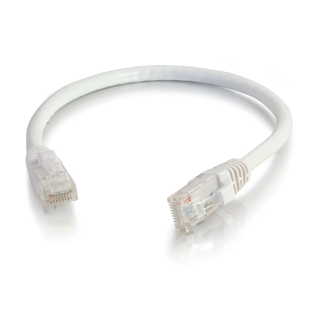 Patch cable - Cat 5e - Utp - Snagless - 30cm - White