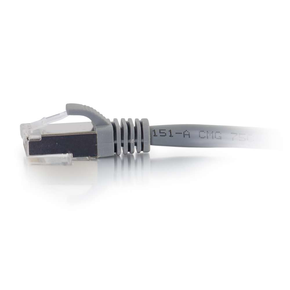 Patch cable - CAT6a - Stp - Snagless - 30cm - Grey