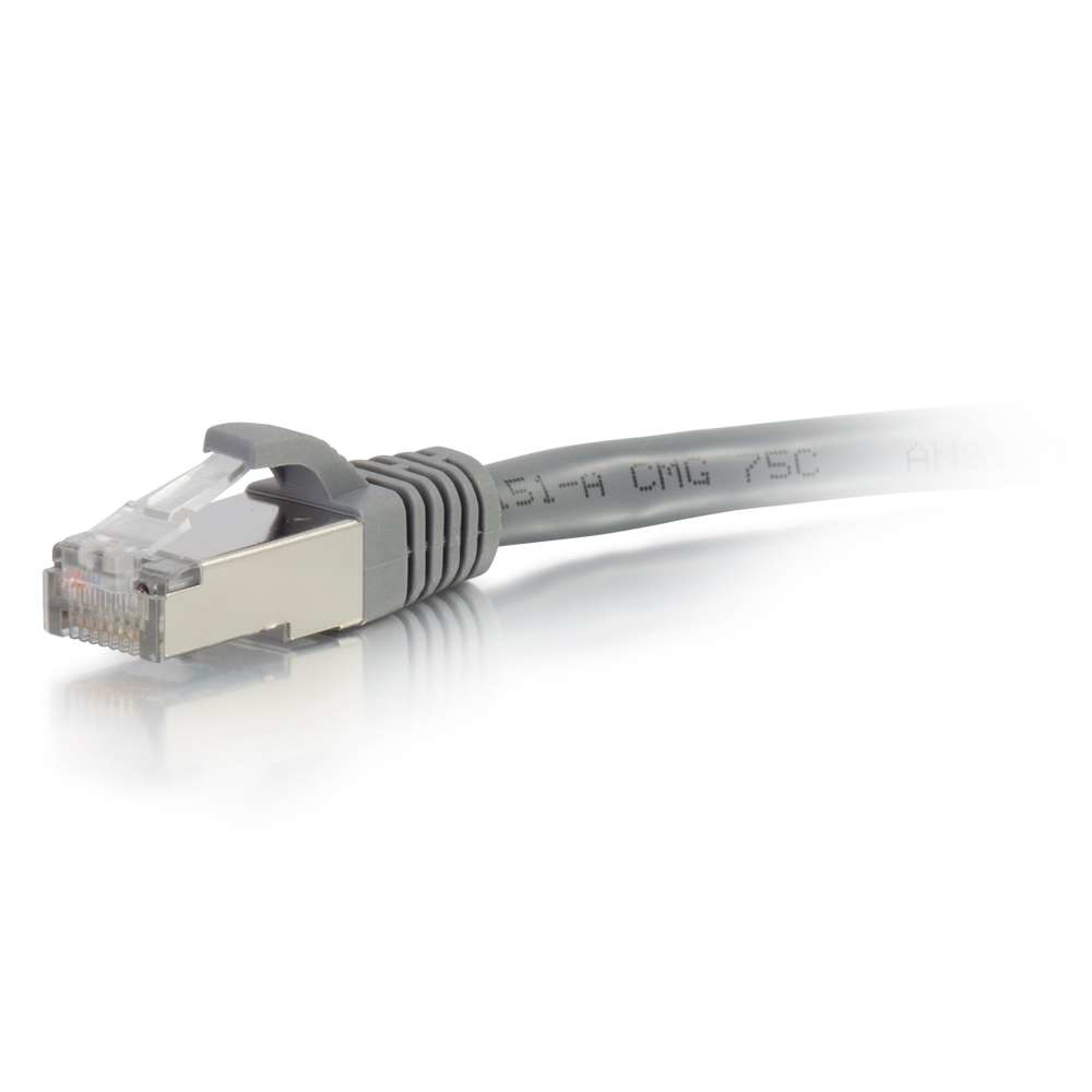 Patch cable - CAT6a - Stp - Snagless - 30cm - Grey