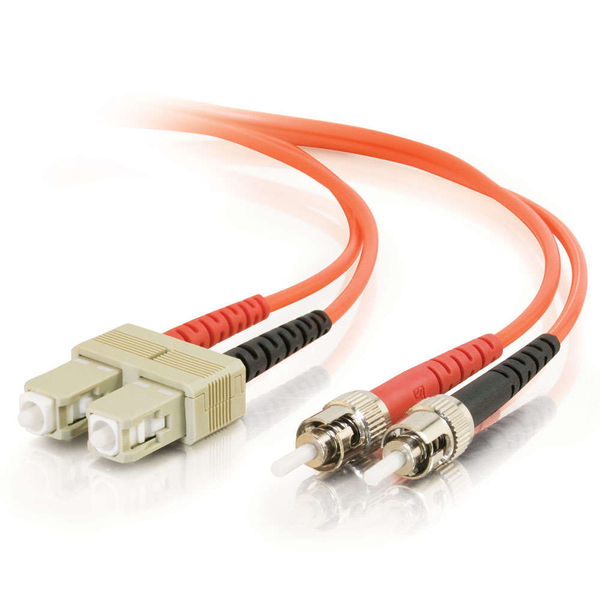 Fibre Optic Cable Sc-st 50/125 Om2 Duplex Multimode Pvc (lszh) Orange 5m