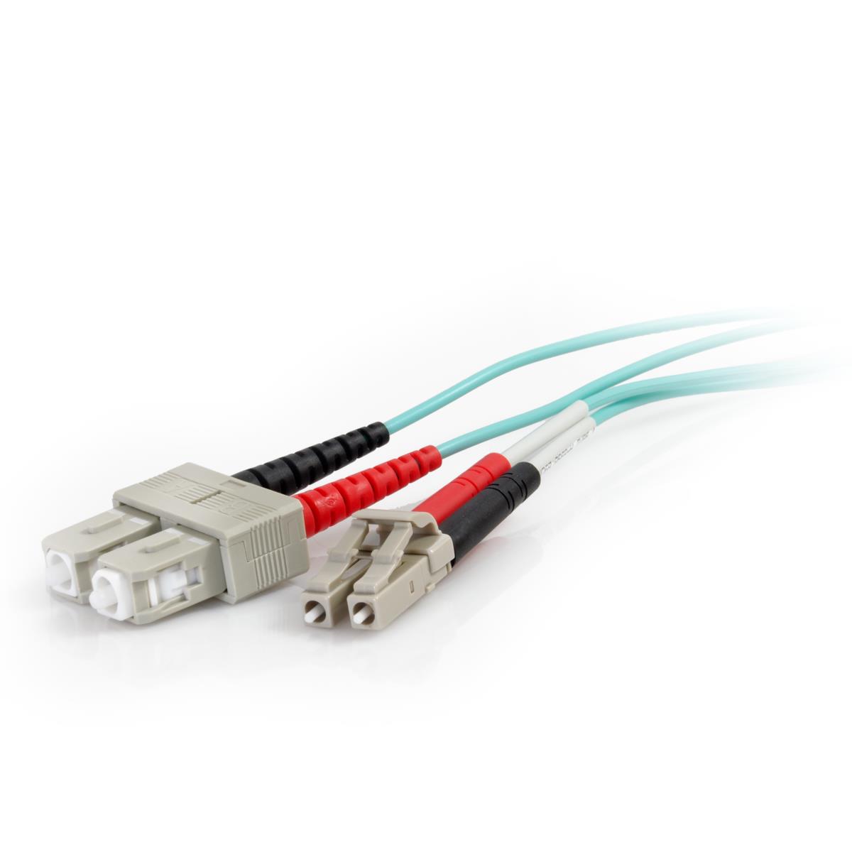 Fibre Optic Cable Sc-st 10GB 50/125 Om3 Duplex Multimode Pvc (lszh) Blue 10m