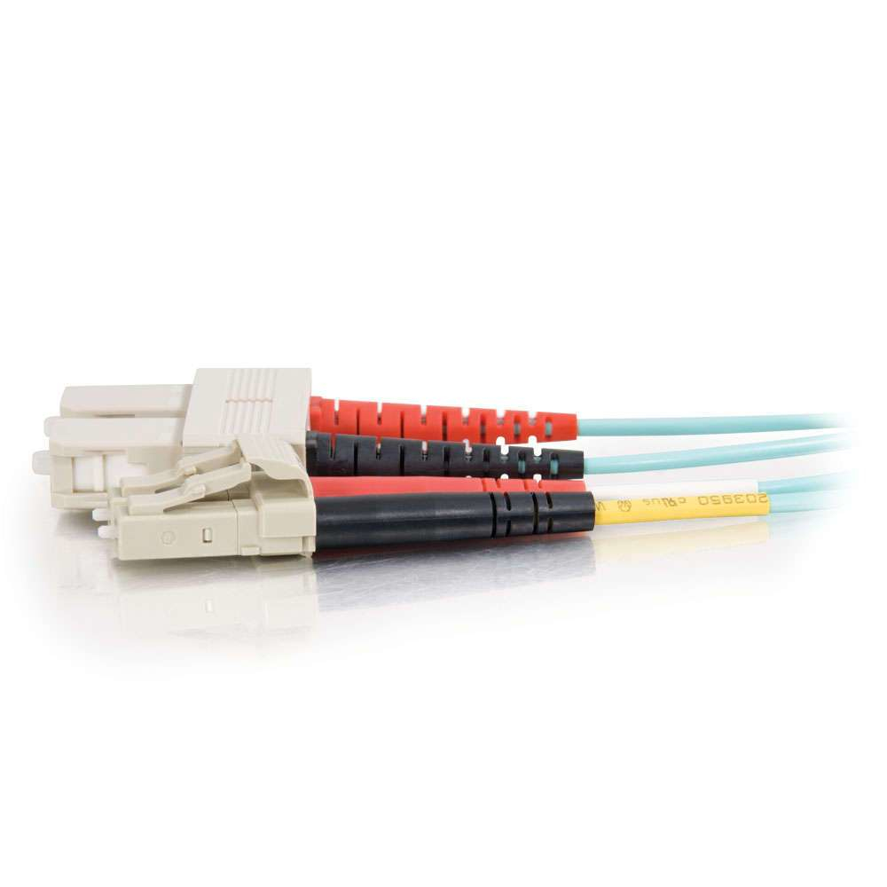 Fibre Optic Cable Lc-sc 10GB 50/125 Om3 Duplex Multimode Pvc (lszh) Blue 1m