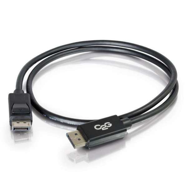 DisplayPort Cable With Latches M/m Black 5m