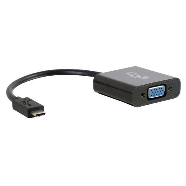 USB C To Vga Video Adapter Black