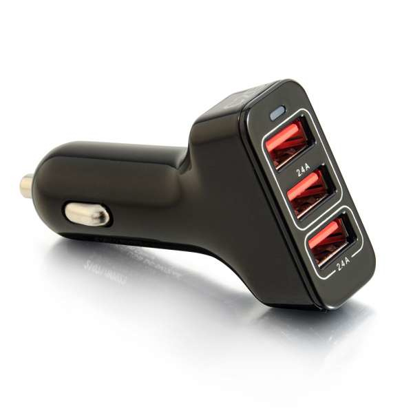 USB Car Charger 5V 2.4A Smart Ic - 3 Port