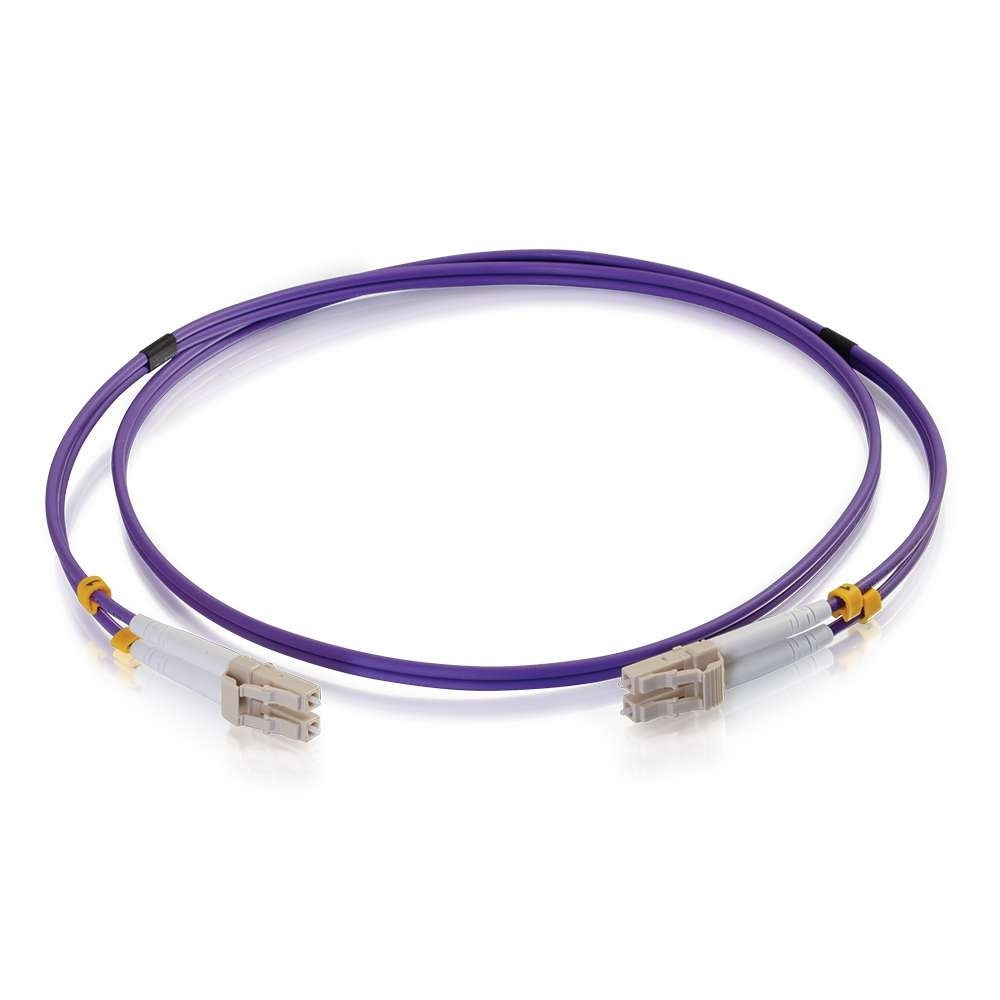 LC/LC OM4 LSZH Fibre Patch - Purple 7m