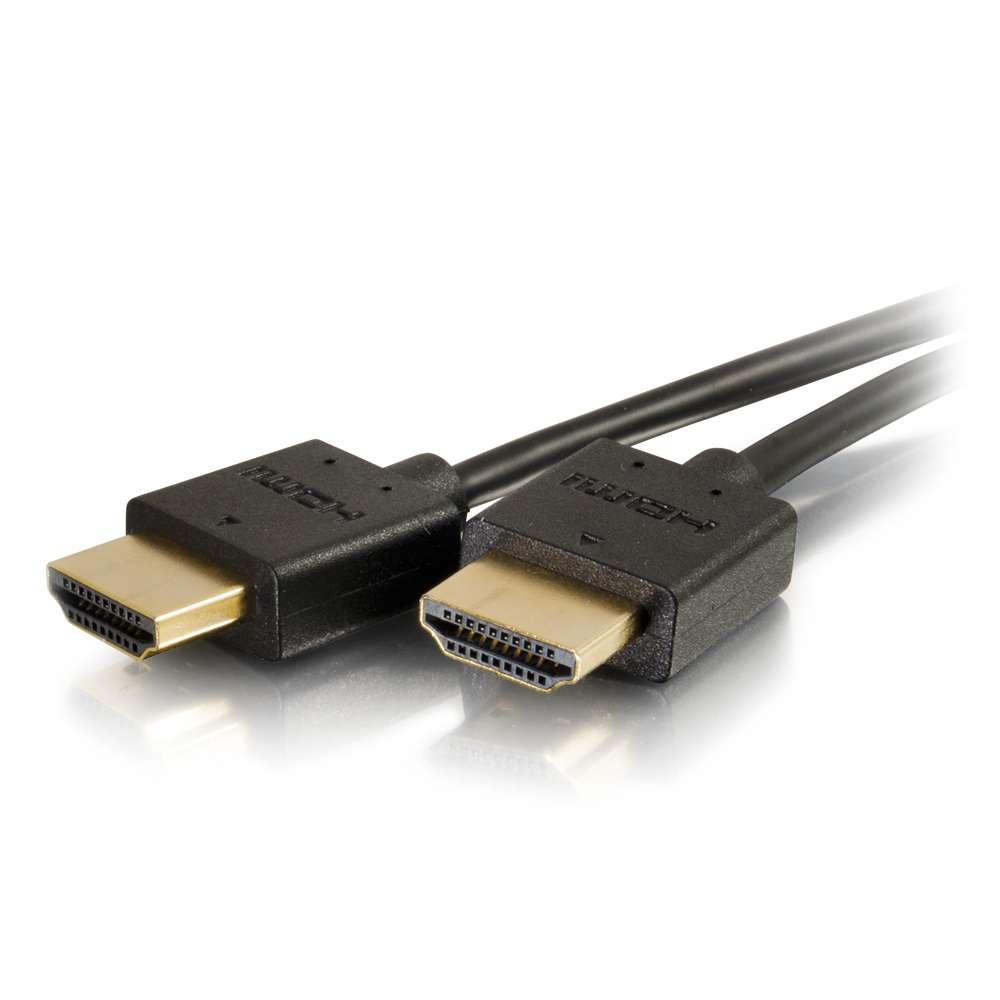Flexible High Speed HDMI Cable with Low Profile Connectors - 4K 60Hz 60cm